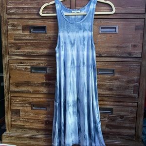 🌺🐳tie-dye blue & white tshirt dress